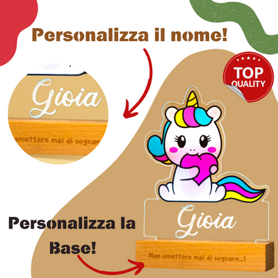 Lampada  Personalizzata Unicorno