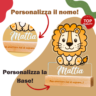 Lampada Leoncino Personalizzazione